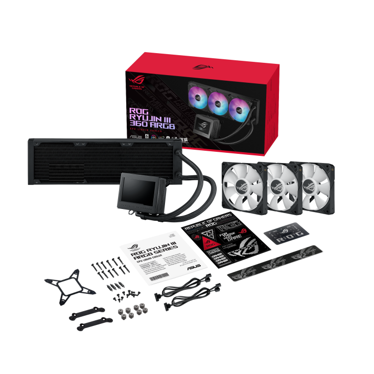 ASUS ROG RYUJIN III 360 ARGB AIO Ultra-Performance CPU Liquid Cooler ASUS ROG RYUJIN III 360 ARGB AIO Ultra-Performance CPU Liquid Cooler